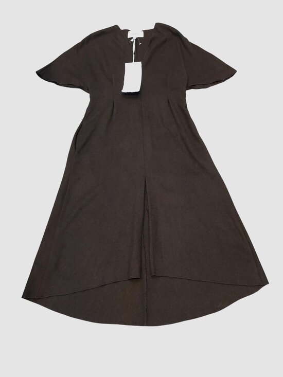 Mango Dresses & Skirts - NWT MANGO Committed Collection LALA Brown Wool-Blend V-Neck Maxi Dress Size XL